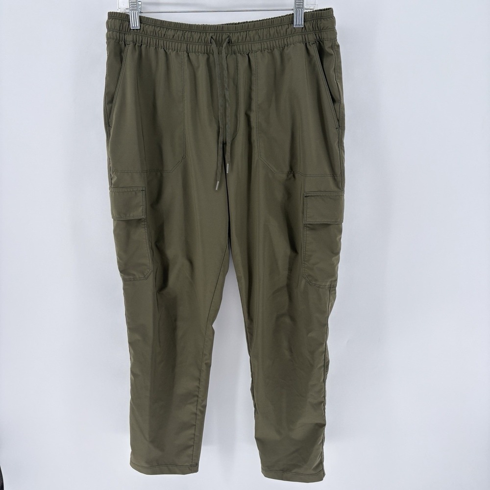 The North Face Womens Large Olive Green Cargo Hiking Pants Drawstring Outdoor
